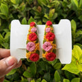 Embroidery Hair Clip, Tic-Tac Style