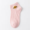 Sunflower embroidery socks for women's ( 1 pair )